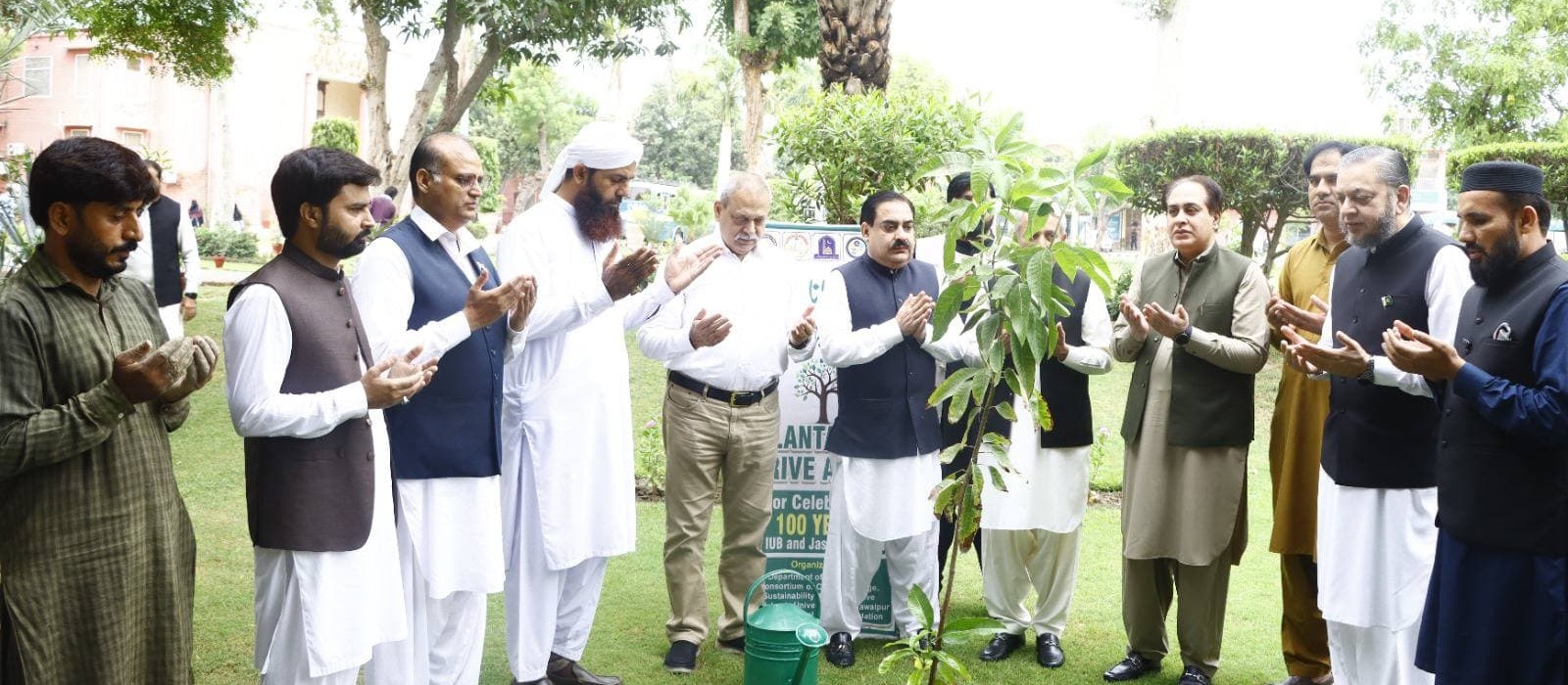 Plantation drive at Baghdad Ul Jadeed Campus at cermony of complation of 100 Years of IUB.