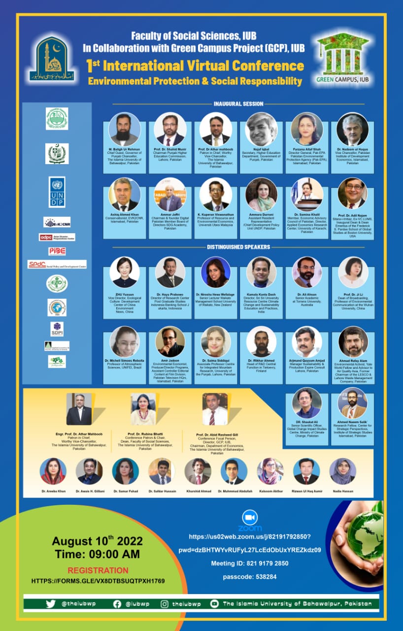 IUB organize 1st International Virtual Conference on Environmental Protection and Social Responsibility