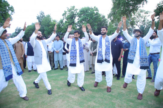 Inaugural Ceremony of 100 Years of Academic Excellence: IUB Students Celebrated with a Jhumar Performance.