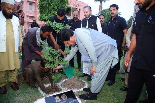 Honourable Governor Sardar Saleem Haider Khan planted a sapling to commemorate 100 years of academic excellence.