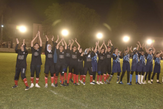 Glimpses - Opening night matches of Flood Light Intervarsity Women Football Championship 2024 at IUB