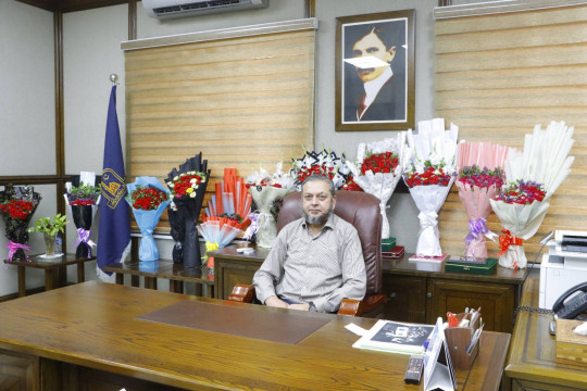 The staff and faculty congratulated Prof. Dr. Muhammad Kamran on his appointment as Vice Chancellor.