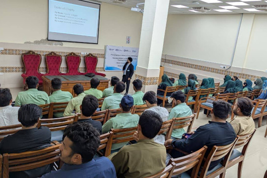 Awareness session on safe charity and counter financing of terrorism.