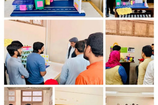 IUB students organized a final project exhibition titled "Urban Planning and Management."