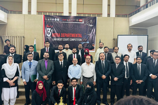 The final round of the IUB Law Moot Court Competition was held at Ghotvi Hall, Abassia Campus, IUB