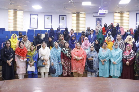 An interactive session with IUB female students was held at the Baghdad-ul-Jadeed Campus to encourage women's education