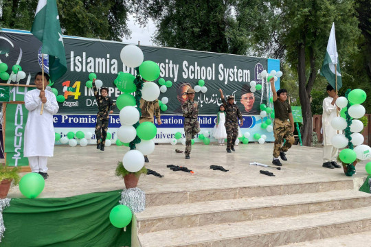 Celebration of Independence Day 2025 at the Islamia University School System.