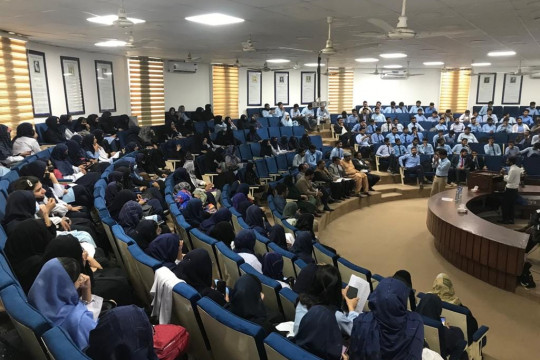 On the occasion of Iqbal Day, IUB organized Speech Competition at Faculty of Chemical & Biological Sciences, IUB