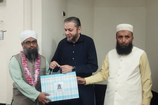 Khatm-ul-Quran ceremony was held at the Jamia Masjid Staff Colony Baghdad ul Jadeed Campus