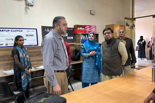 Walk-in interviews during a recruitment drive to hire language coaches