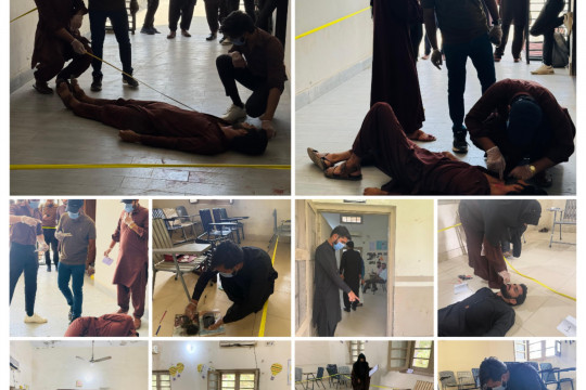 Department of Forensic Science, IUB conducted a comprehensive mock crime scene investigation