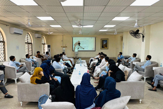 A seminar titled Brand Development Strategies For SMEs was held at IUB Bahawalnagar Campus