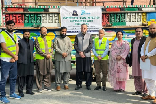 The Islamia University of Bahawalpur Flood Relief Cell dispatched rations to flood victims of Ahemdpur.