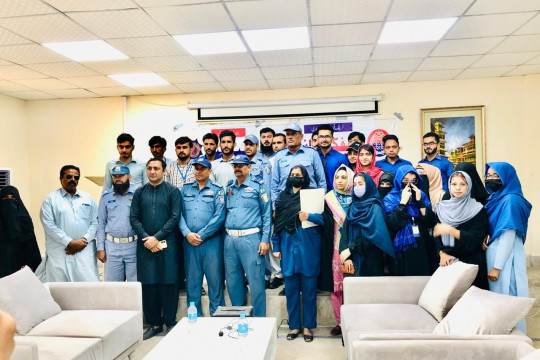 A traffic awareness seminar was organized at Islamia University Bahawalpur Bahawalnagar Campus