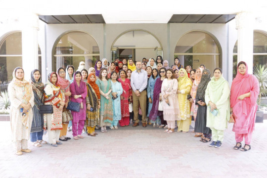 Vice Chancellor Prof. Dr. Muhammad Kamran interacted with the female educators and administrators.
