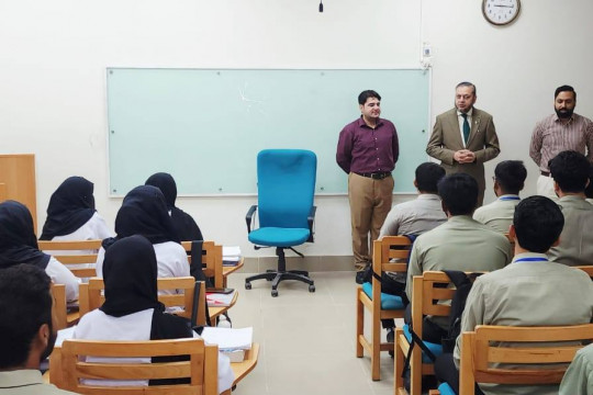 VC Prof. Dr. Muhammad Kamran visited several departments including Faculty of Social Sciences and Nursing College