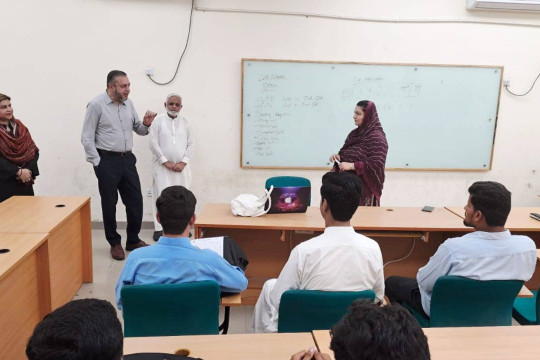 Worthy Vice Chancellor Prof. Dr. Muhammad Kamran visited various departments in the Faculty of Computing