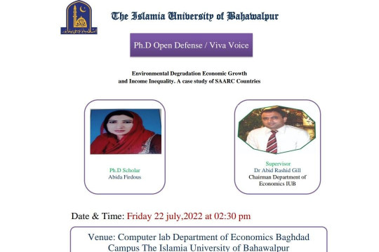 PhD Open Defense at Department of Economics