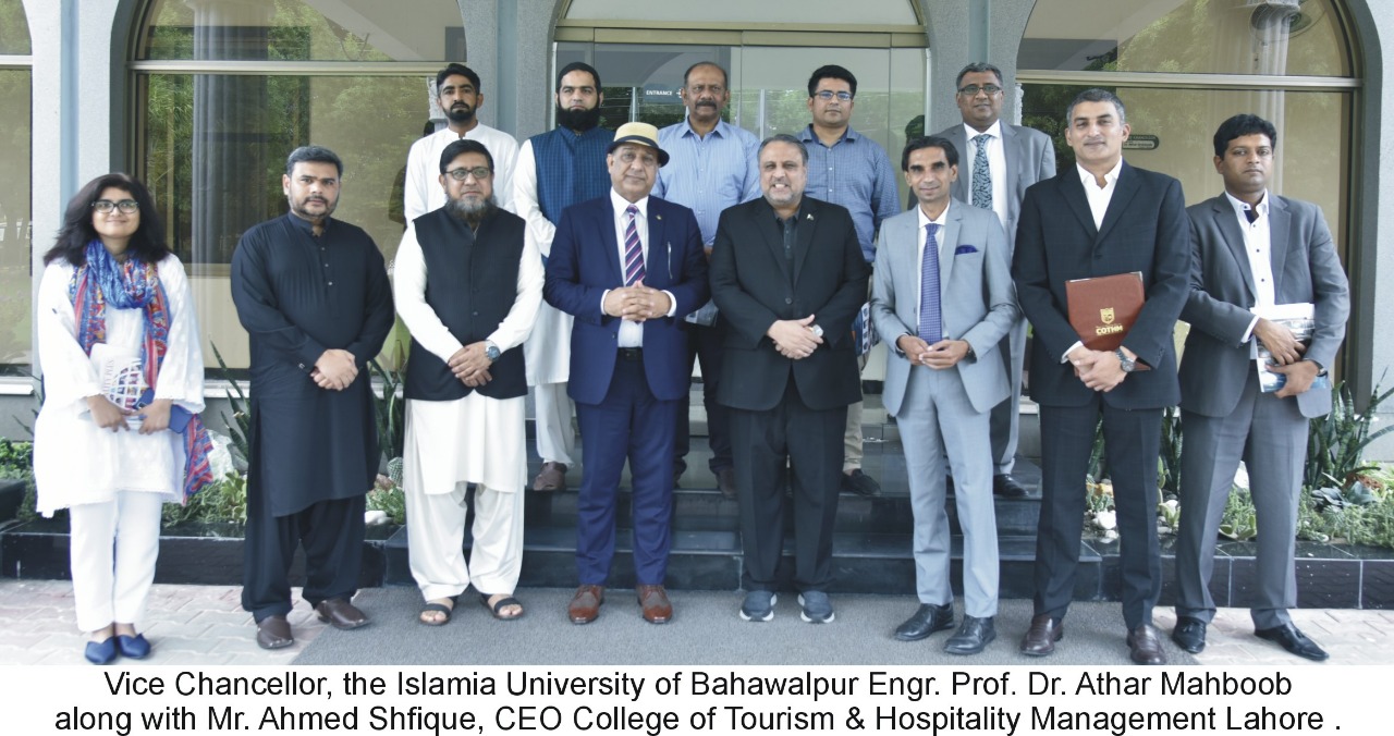 Mr. Ahmed Shfique CEO of College of Tourism & Hotel Management (COTHM) and his Team visited the IUB