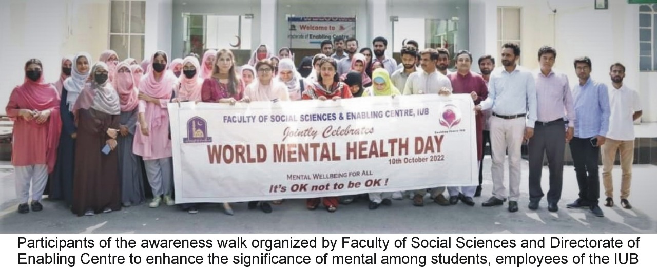 IUB observed World Mental Health Day 2022