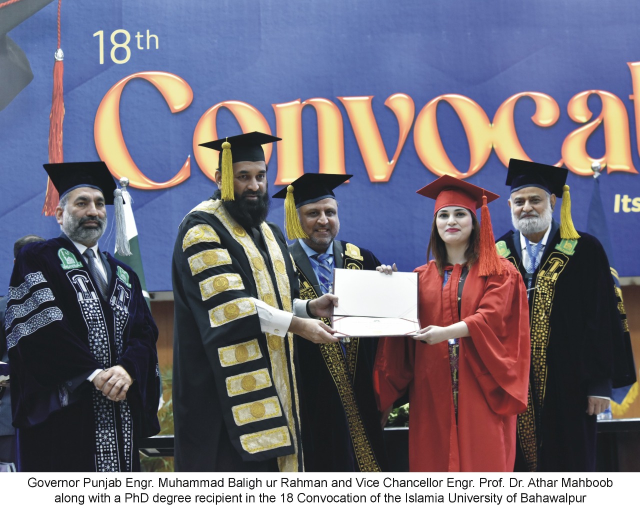 Punjab Governor and Chancellor discuss importance of economic stability and higher education at 18th Convocation of IUB