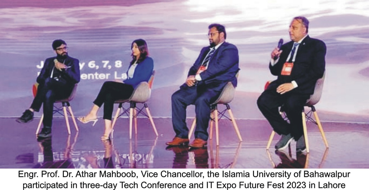 Worthy Vice Chancellor participated in three-day Tech Conference and IT Expo Future Fest 2023 in Lahore
