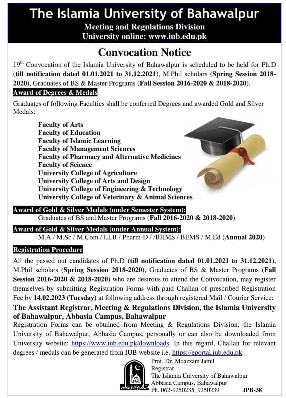 Notification about 19th Convocation 2023