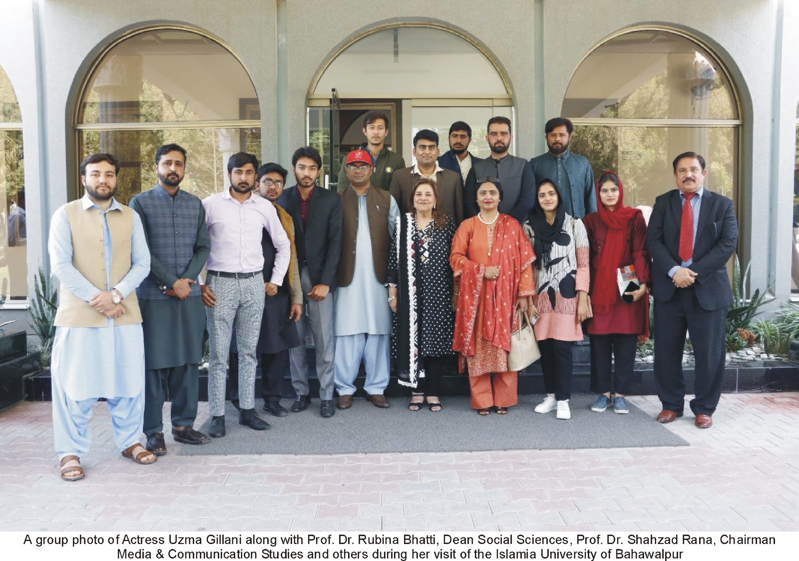 Uzma Gillani, the world famous personality of Pakistani TV dramas, visited the Islamia University of Bahawalpur