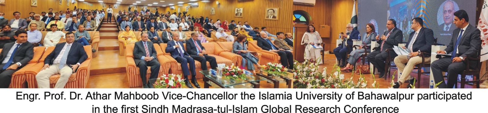 Engr Prof Dr. Athar Mahboob participated in the 1st Sindh Madrasa-tul-Islam Global Research Conference as a chief guest