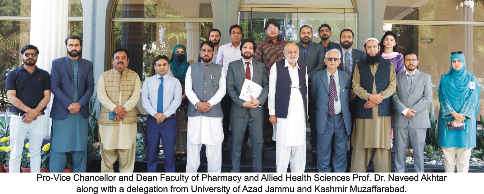 A delegation from the University of Azad Jammu and Kashmir Muzaffarabad visited the Islamia University of Bahawalpur