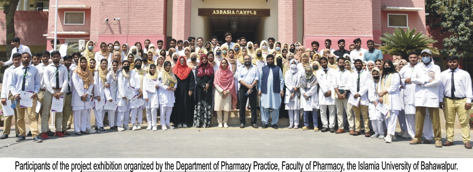 A project exhibition was organized to develop practical and entrepreneurial skills among pharmacy graduates