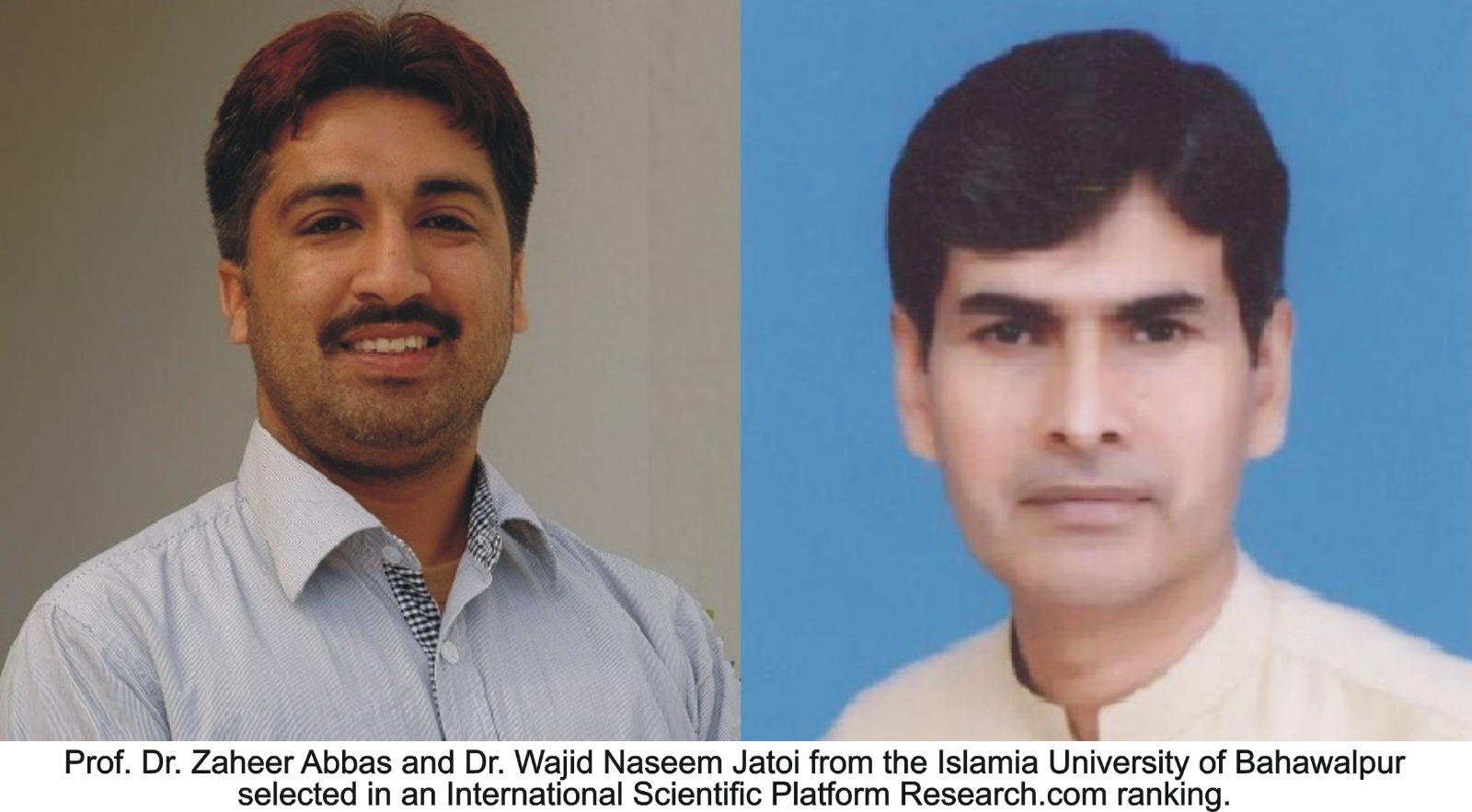 Two faculty members of IUB have been selected for best rankings by leading education platform Research.com