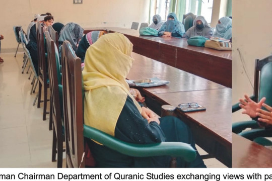 Parent-Teacher Meeting organized by the Department of Arabic, IUB