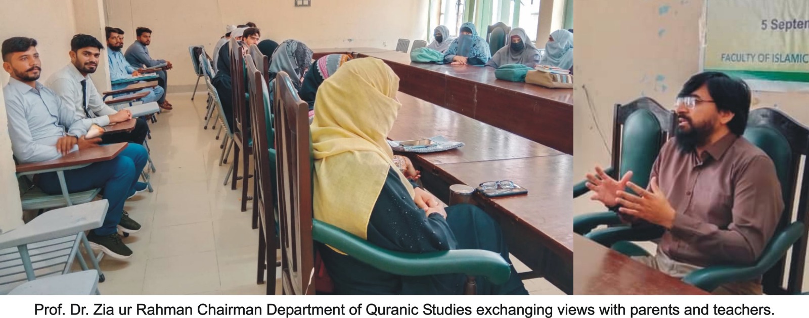 Parent-Teacher Meeting organized by the Department of Arabic, IUB