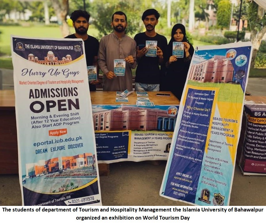 A seminar was organized by Department of Tourism and Hospitality Management IUB on the occasion of World Tourism Day