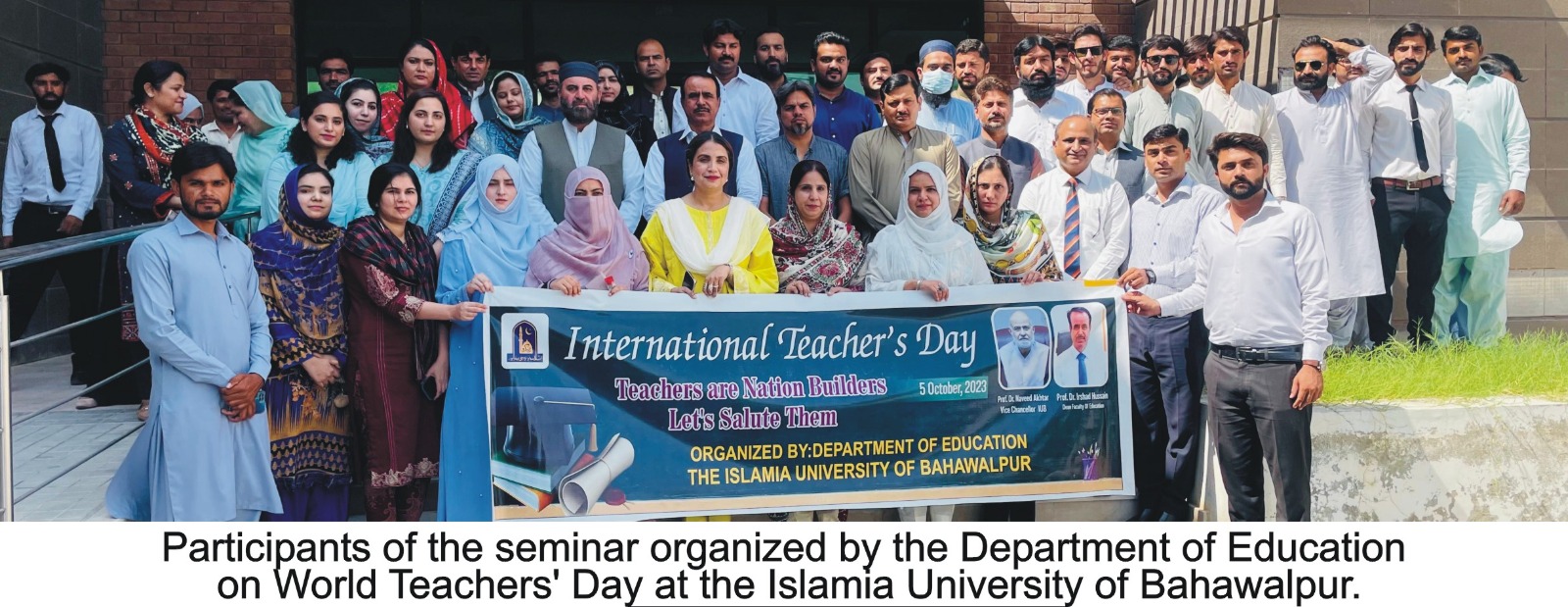 Department of Education the Islamia University of Bahawalpur organized World Teachers' Day