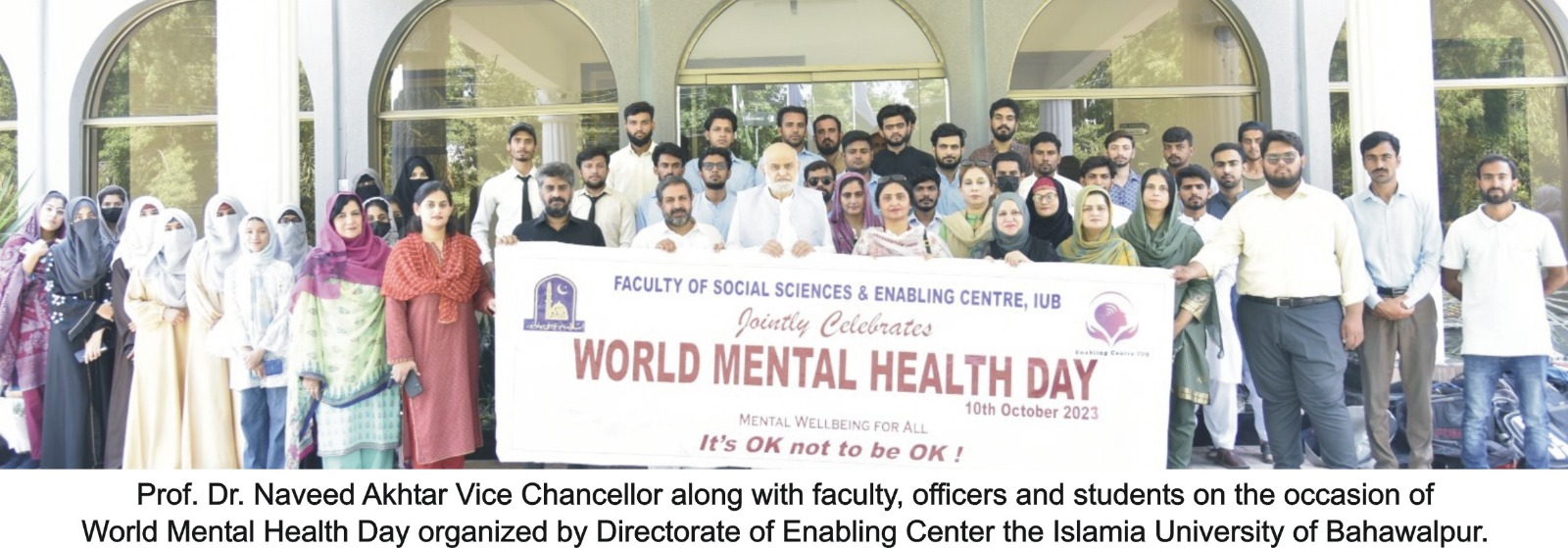 An awareness walk was organized on the occasion of World Mental Health Day