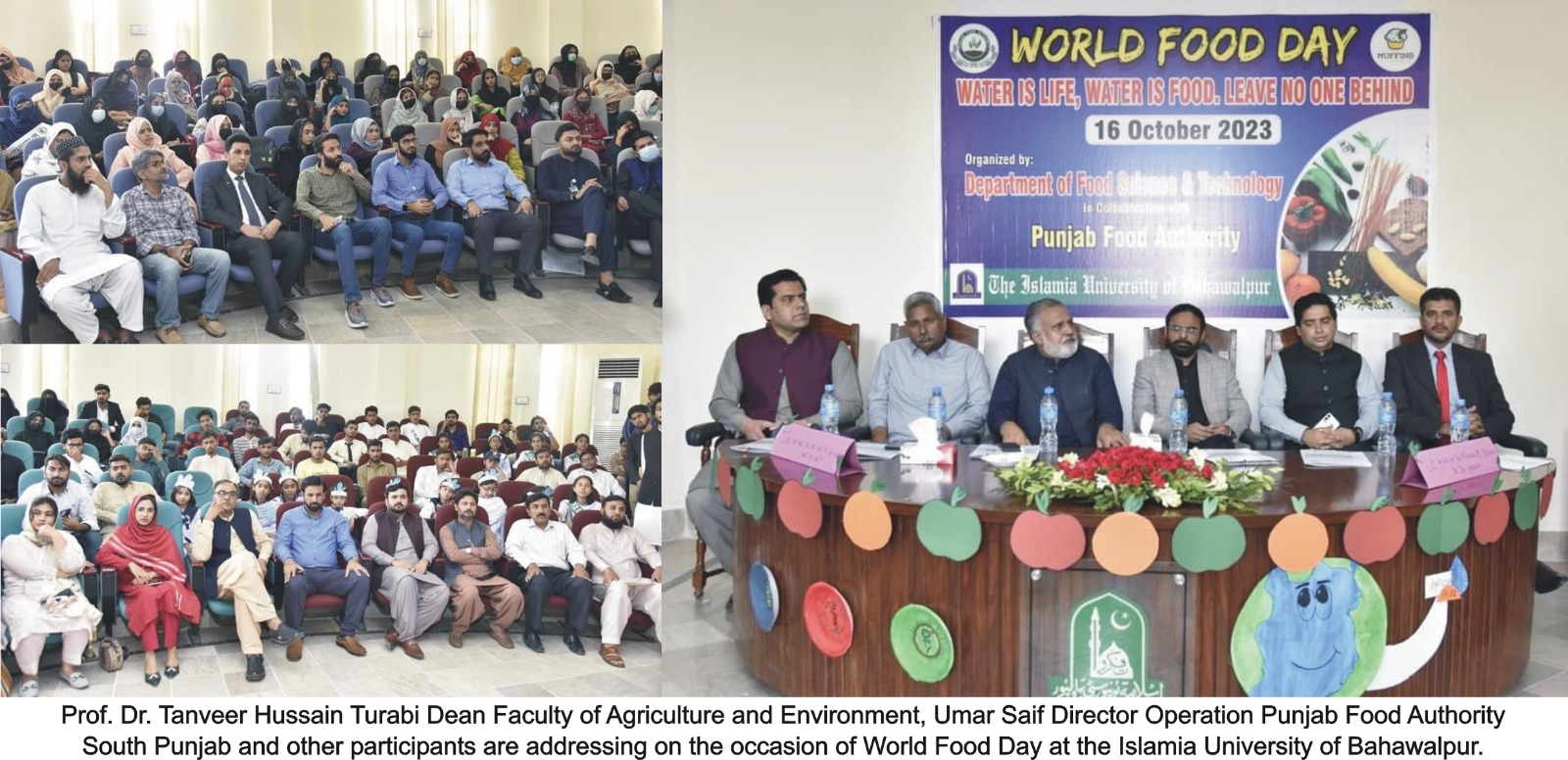 On the occasion of World Food Day, Faculty of Agriculture and Environment, IUB and PFA organized an event