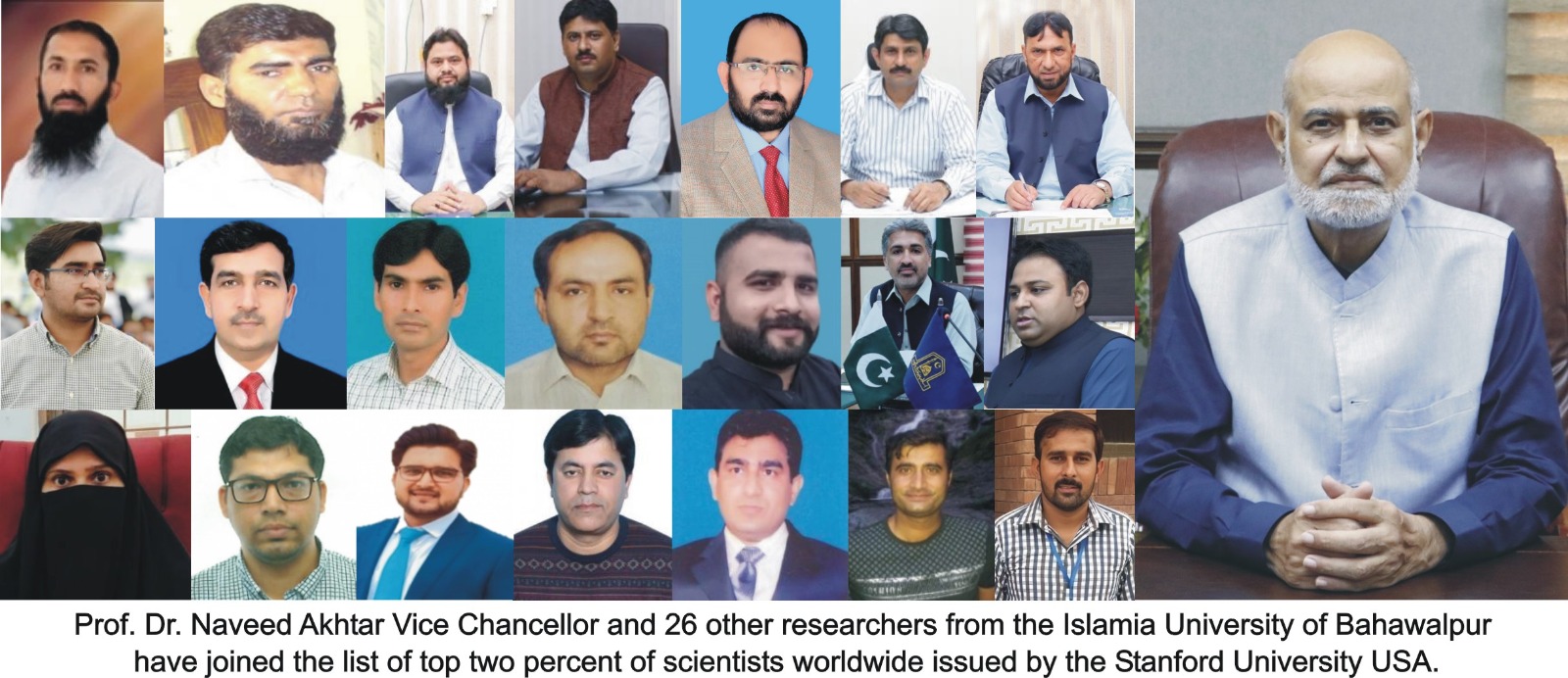 27 faculty (researchers) of IUB have been included in the top two percent of the best scientists in the world