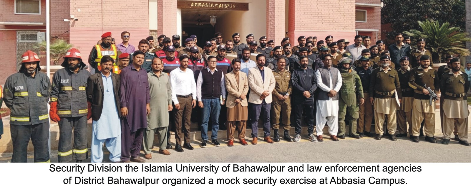 IUB Security Division and law enforcement agencies organized a mock security exercise at Abbasia Campus