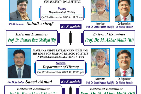 PhD open Defense at the Department of History, IUB