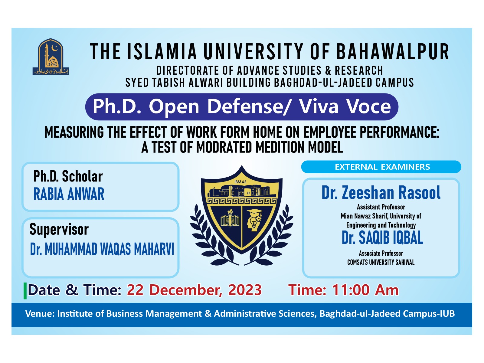 Rabia Anwar PhD IBMAS