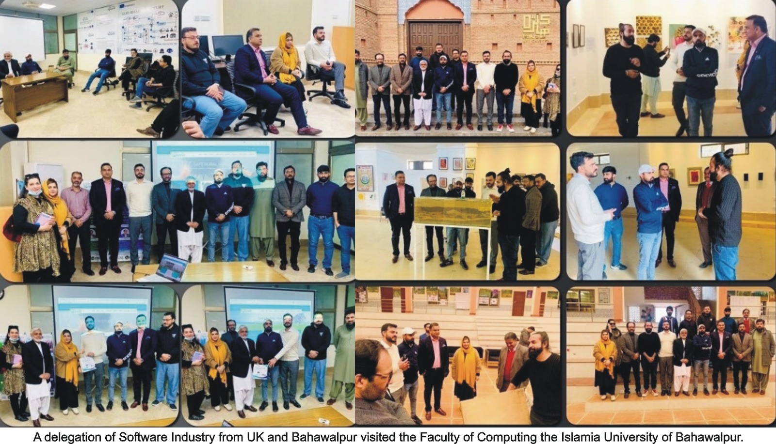 A delegation of Software Industry from UK and Bahawalpur visited the Islamia University of Bahawalpur