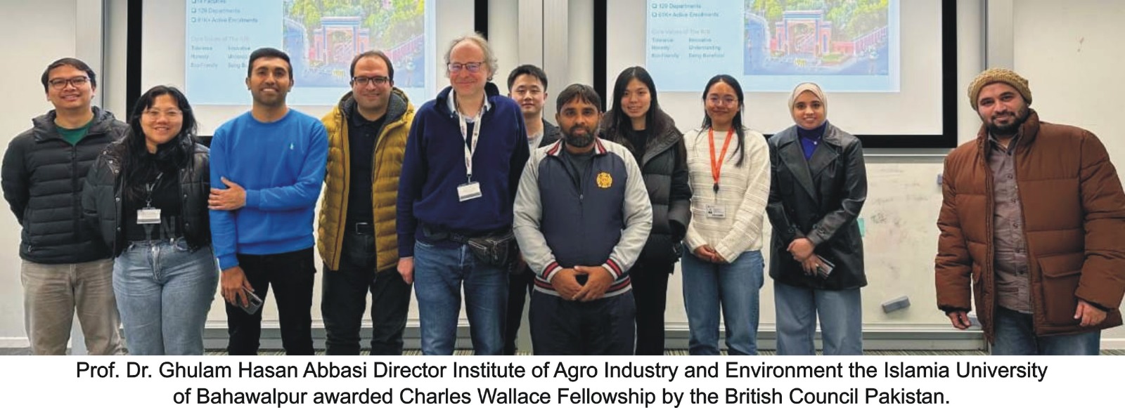 Professor Dr. Ghulam Hasan Abbasi of IUB has been awarded the Charles Wallace Fellowship by the British Council Pakistan