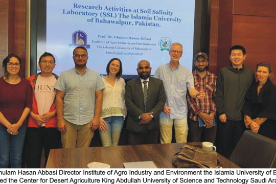 Prof. Dr. Ghulam Hasan Abbasi from IUB visited the King Abdullah University of Science and Technology, Saudi Arabia