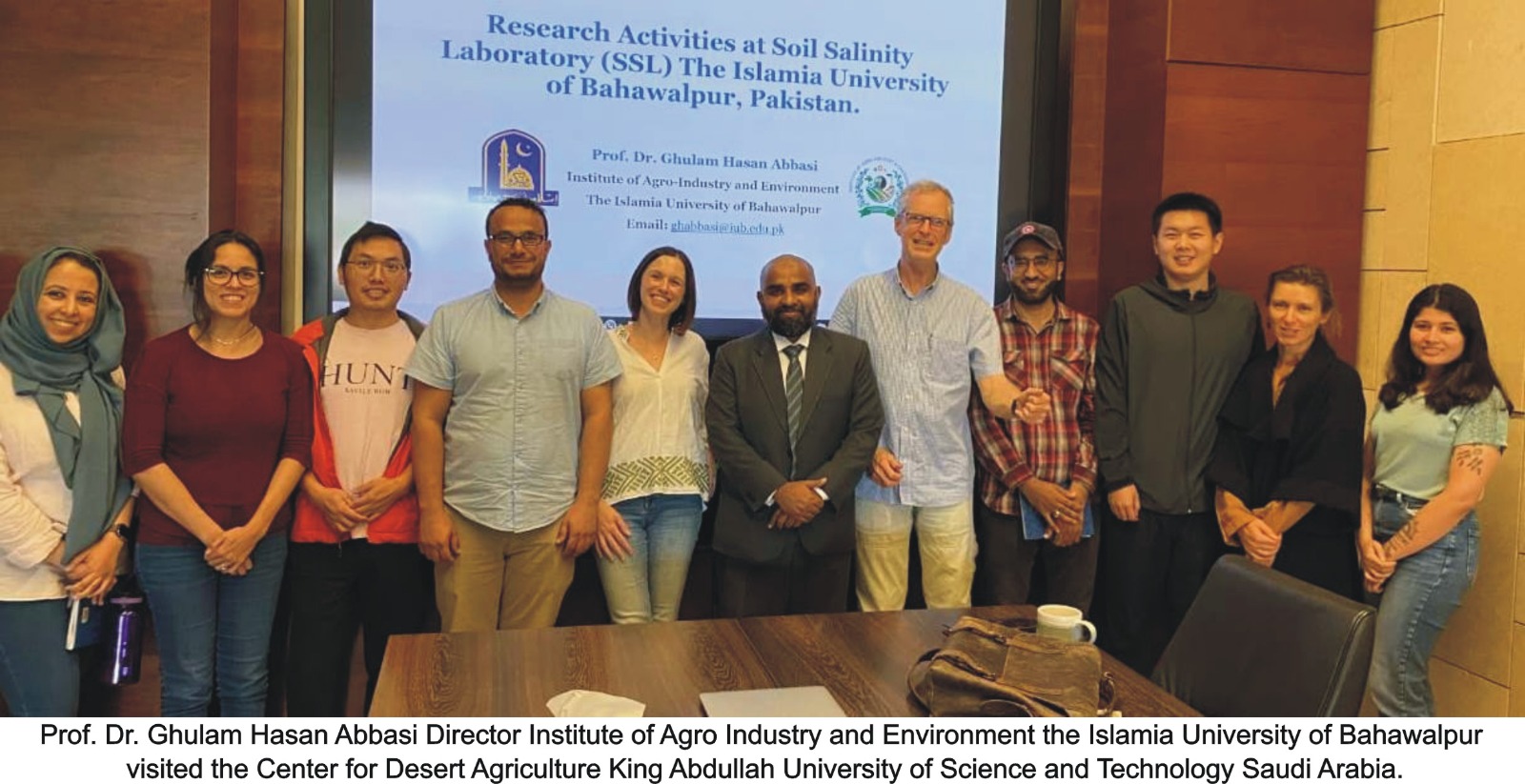 Prof. Dr. Ghulam Hasan Abbasi from IUB visited the King Abdullah University of Science and Technology, Saudi Arabia