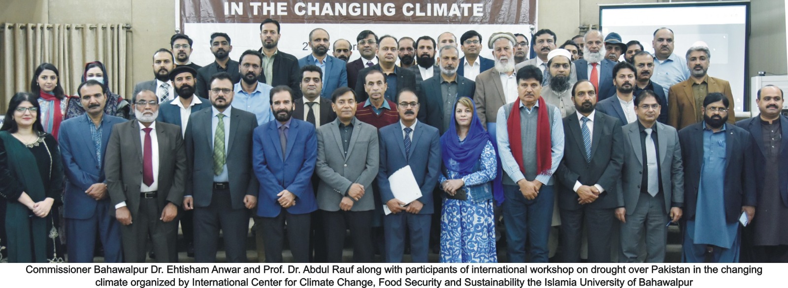 International Workshop on "Droughts over Pakistan in the Changing Climate" at the Islamia University of Bahawalpur