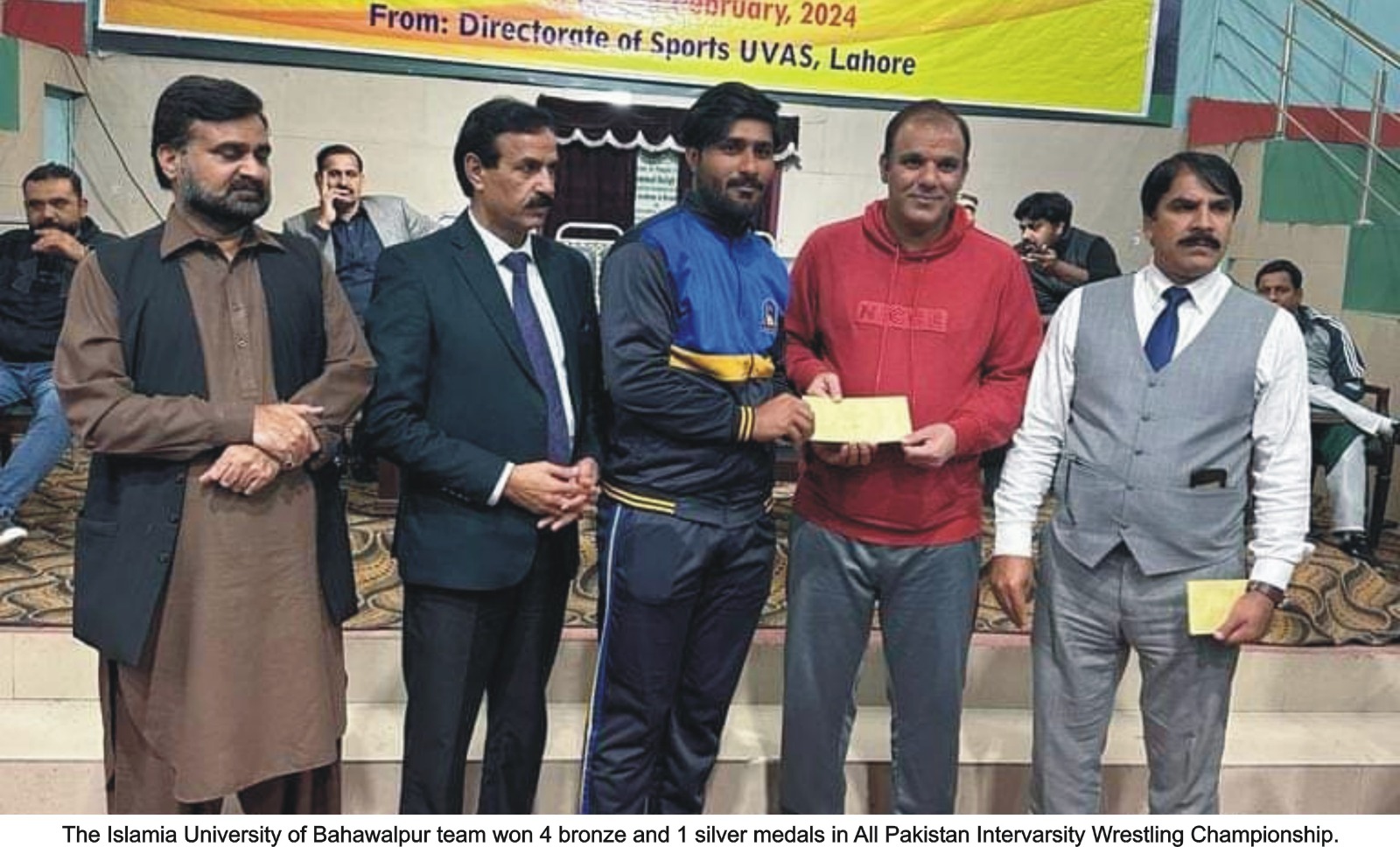 IUB team won 4 bronze and 1 silver medals in All Pakistan Intervarsity Wrestling Championship