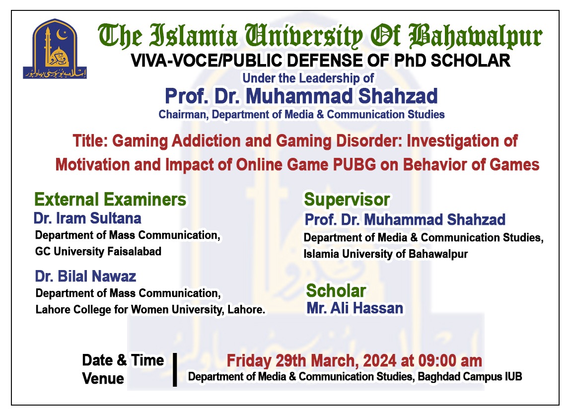 PhD open defense at the Department of Media & Communication Studies, IUB