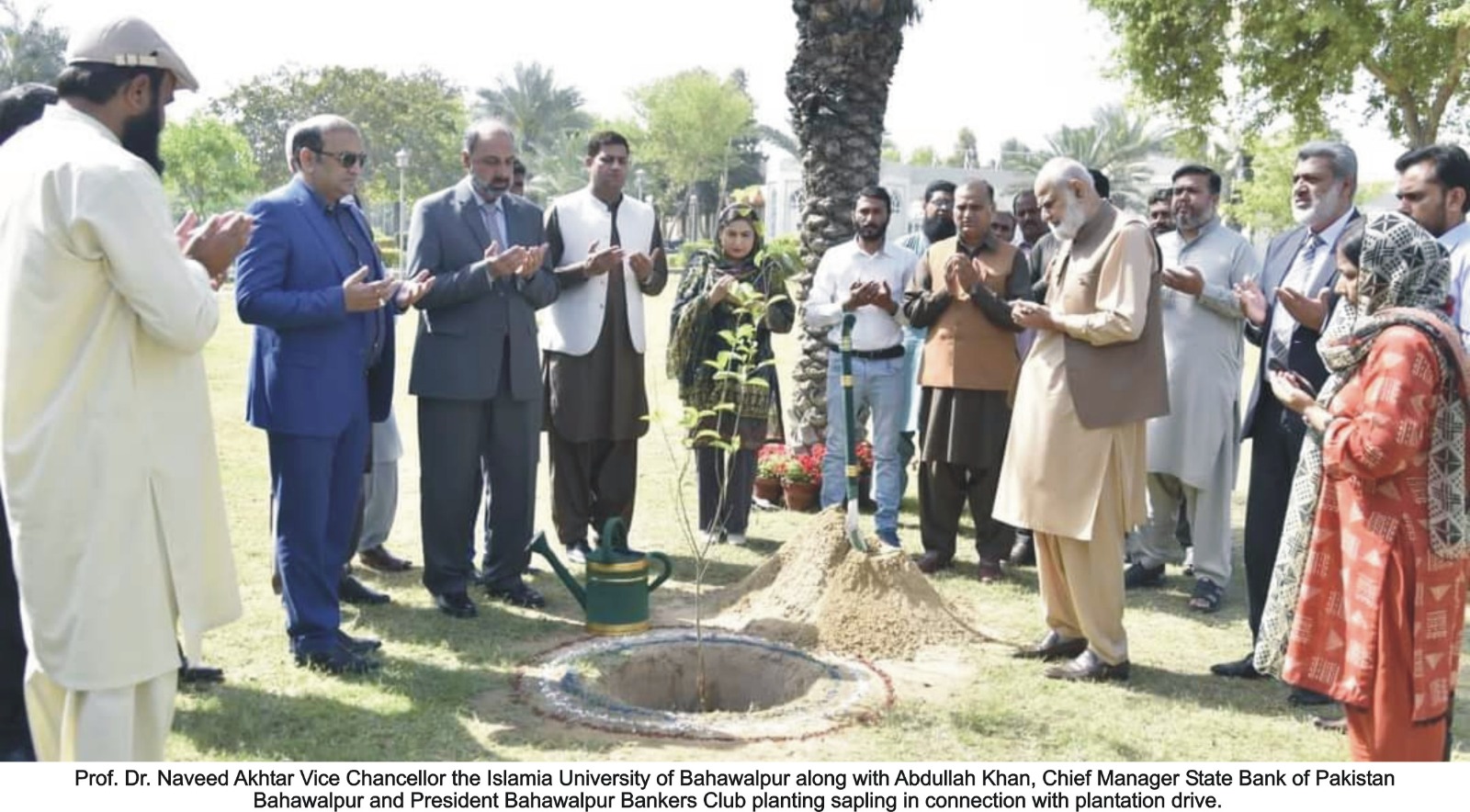 Bankers Club under State Bank of Pakistan donated 200 fruit trees to the Islamia University of Bahawalpur